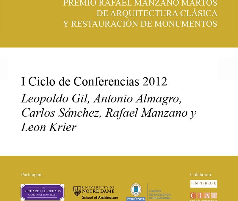 2012 I Ciclo de Conferencias del Premio Rafael Mazano